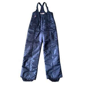 Vintage JC Penney Ladies Ski Wear Navy Blue Ski Bib Overalls, Size Large, Retro